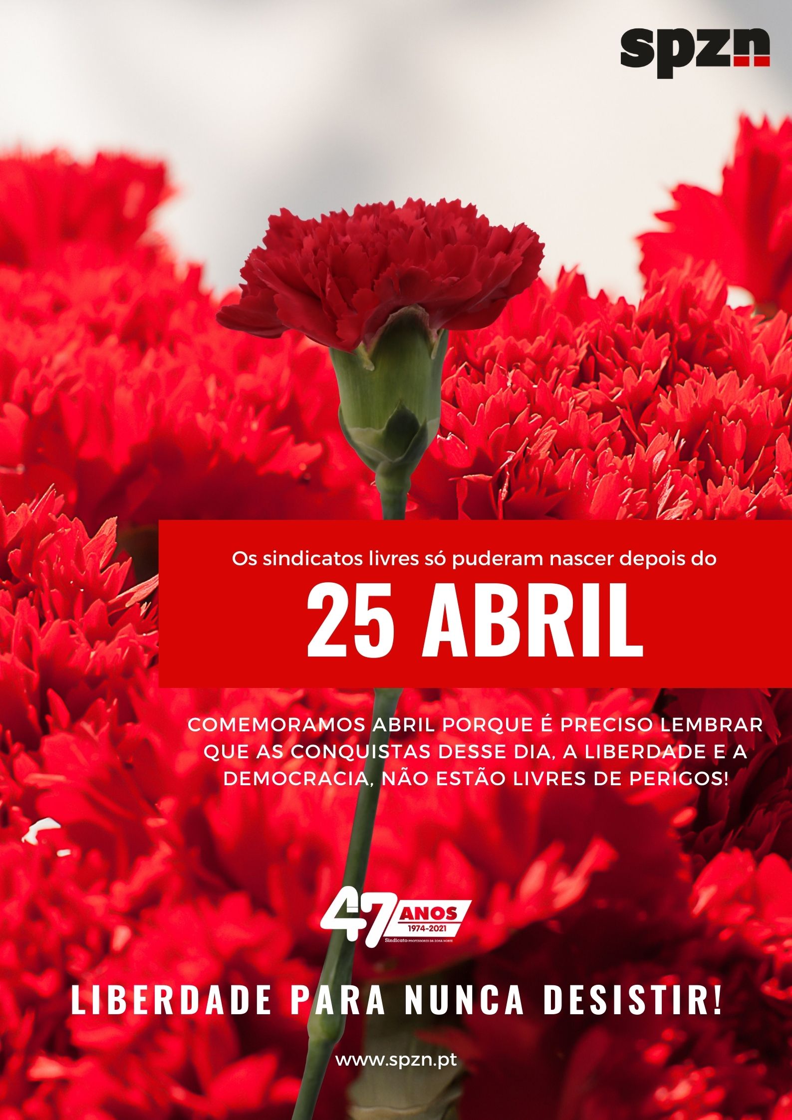 cartaz 25 de abril 2021